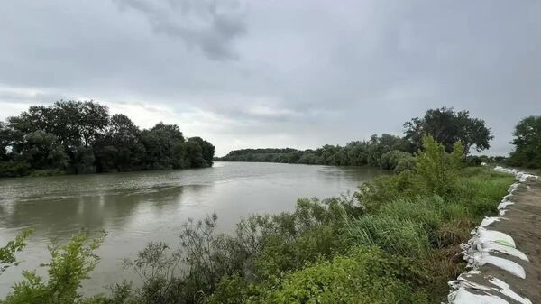 Уровень реки Кубань в Крымском районе Краснодарского края