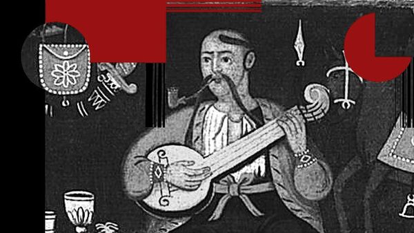 Казак Мамай. Народная картина, XVIII век (из фондов Национального художественного музея Украины) Казак Мамай. Народная картина, XVIII век (из фондов Национального художественного музея Украины)