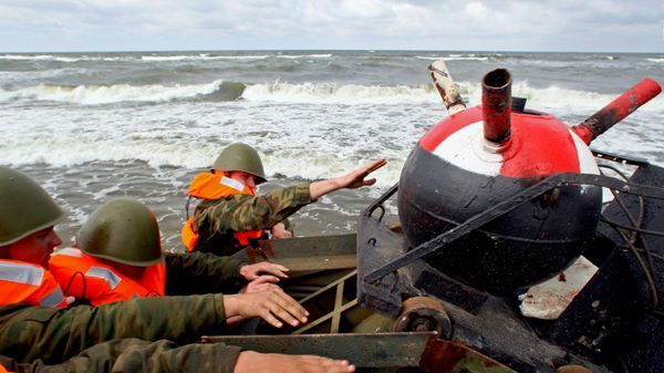 Учения морской инженерной службы Балтийского флота