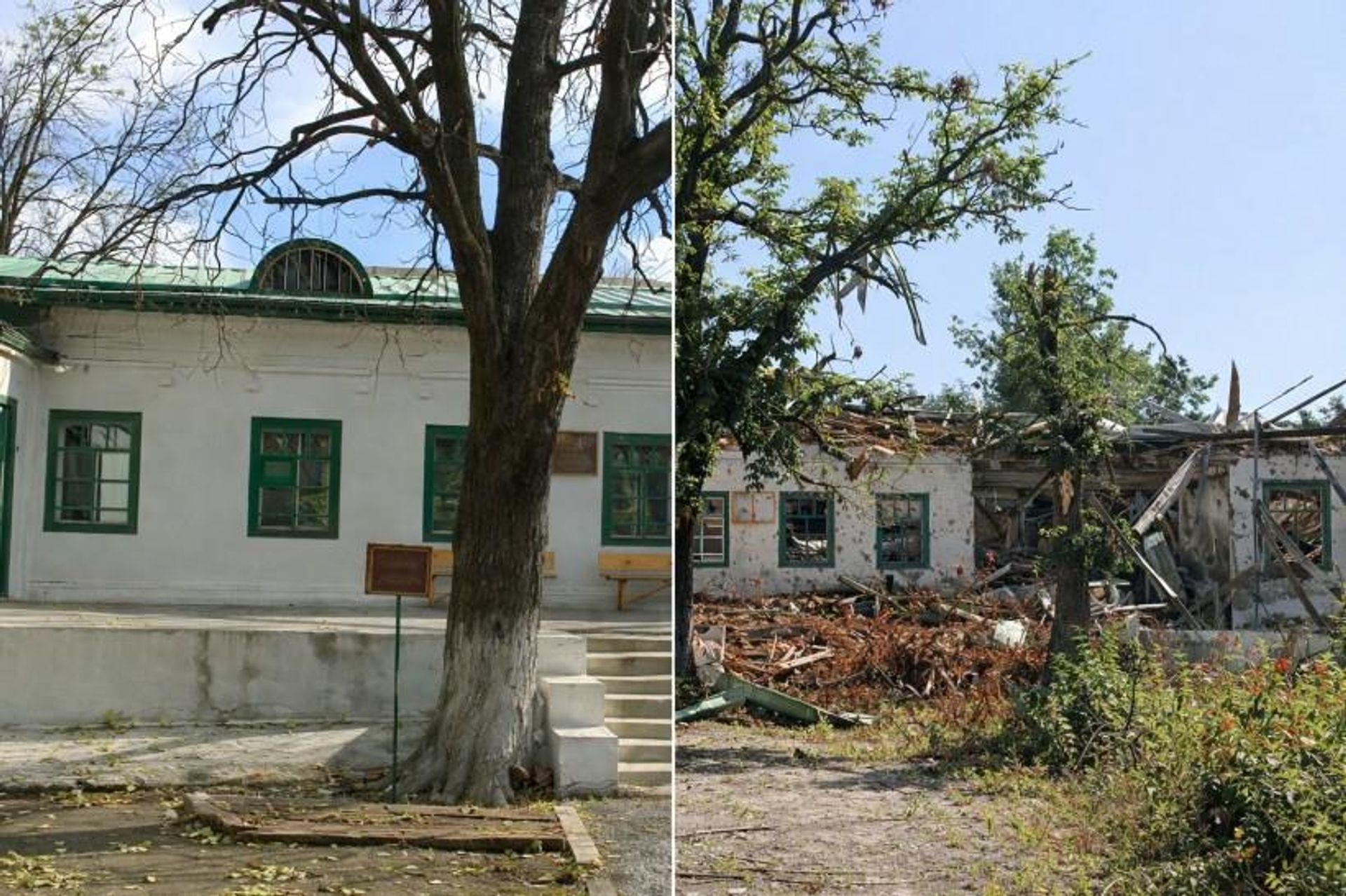 Музей В.И. Немировича-Данченко в Нескучном (ДНР) до и после боёв Музей В.И. Немировича-Данченко в Нескучном (ДНР) до и после боёв - РИА Новости, 1920, 28.06.2026