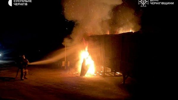 Ночью БПЛА нашей армии поразили ещё одну АЗС в Нежинском районе Черниговской области