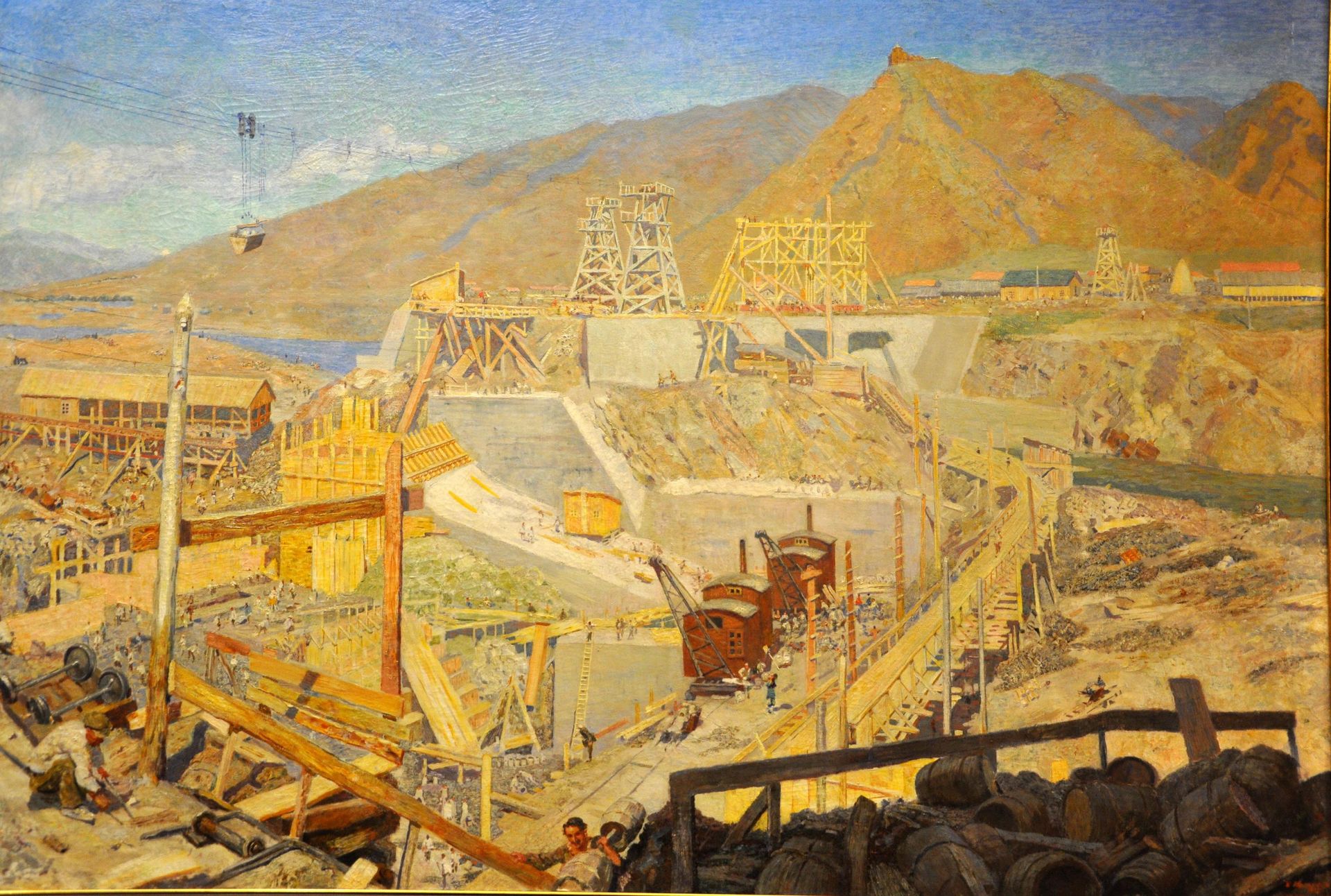 Борис Иогансон Строительство Запорожской ГЭС, 1925 год, Государственный центральный музей современной истории России Борис Иогансон Строительство Запорожской ГЭС, 1925 год, Государственный центральный музей современной истории России - РИА Новости, 1920, 04.07.2026