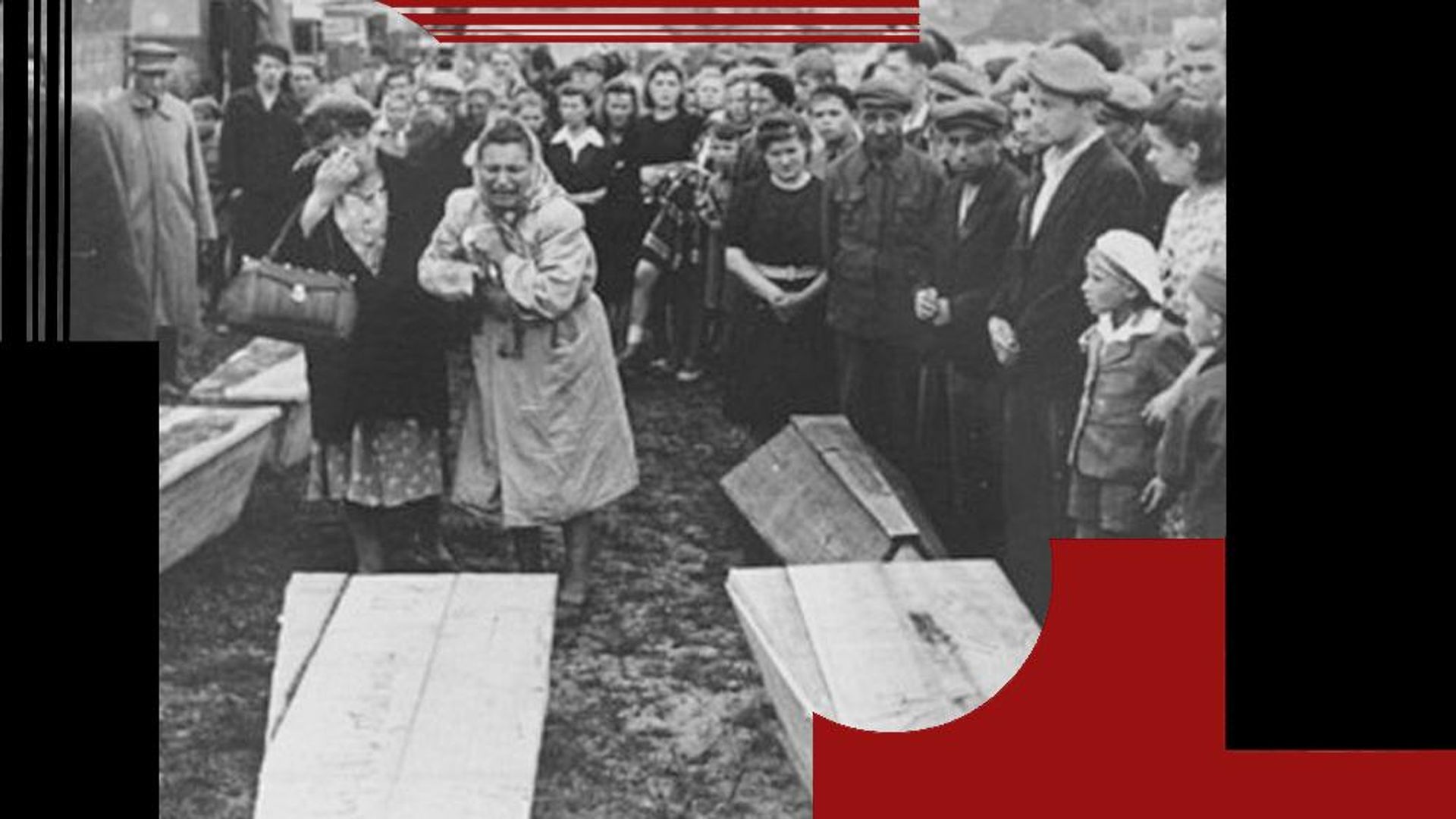 Захоронение жертв погрома в Кельце, лето 1946 года Захоронение жертв погрома в Кельце, лето 1946 года - РИА Новости, 1920, 04.07.2026
