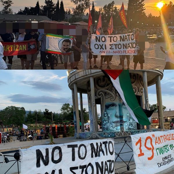 Демонстрация против НАТО в Греции