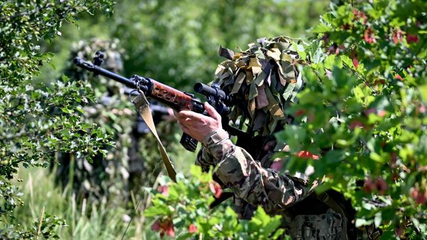 Боевое слаживание снайперских пар группировки войск Центр на Добропольском направлении СВО
