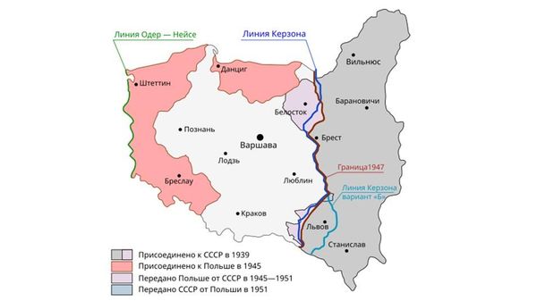 Линия Керзона. Карта Линия Керзона. Карта