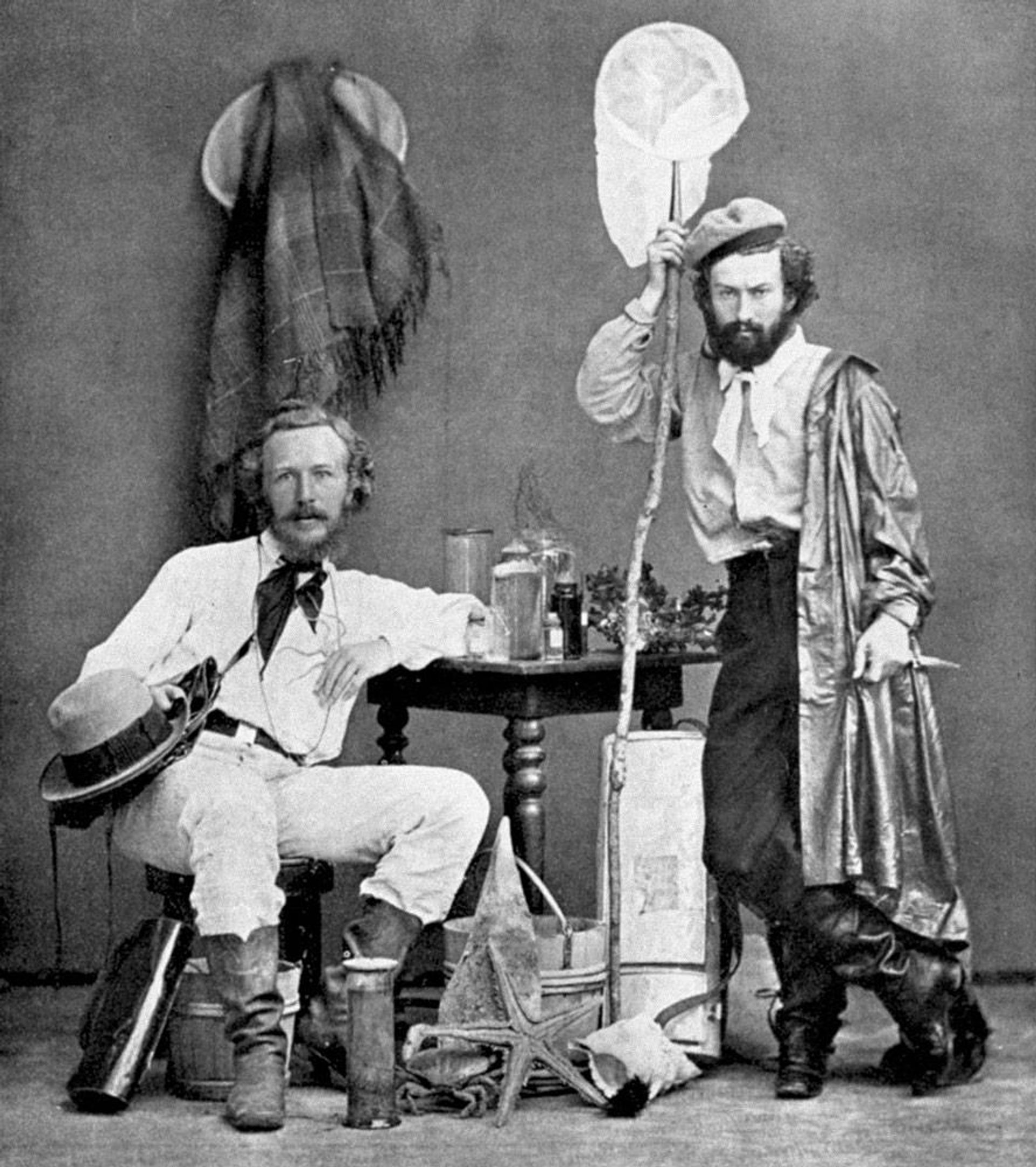 Эрнст Геккель и Николай Миклухо-Маклай, 1866 год Эрнст Геккель и Николай Миклухо-Маклай, 1866 год - РИА Новости, 1920, 14.07.2026