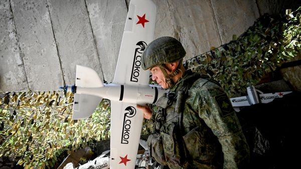 Боевая работа расчета БПЛА Сокол-И группировки войск Центр на Добропольском направлении СВО