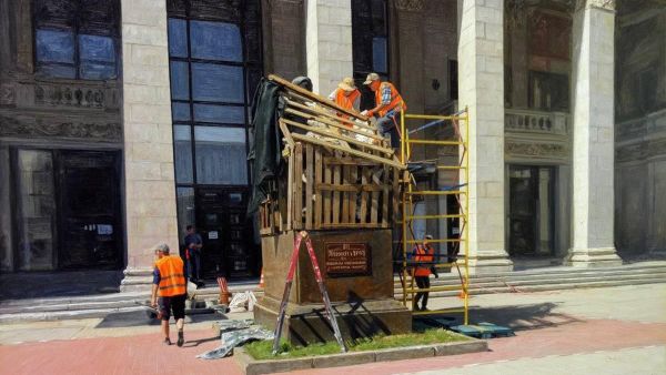 В оккупированном ВСУ Запорожье снесли памятник композитору Михаилу Глинке