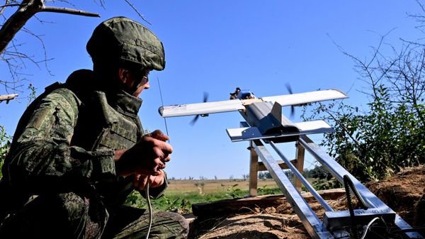 Боевая работа расчета БПЛА Молния-ПВО в зоне СВО