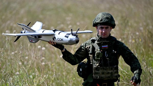 Боевая работа расчета БПЛА Сокол группировки войск Центр на Добропольском направлении СВО