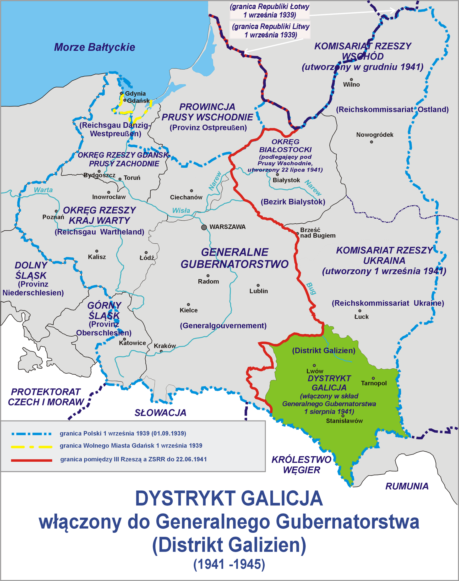 Дистрикт Галиция. Карта - РИА Новости, 1920, 26.07.2026
