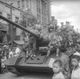 Советские танки в городе Далянь (Дальний). Август 1945 года