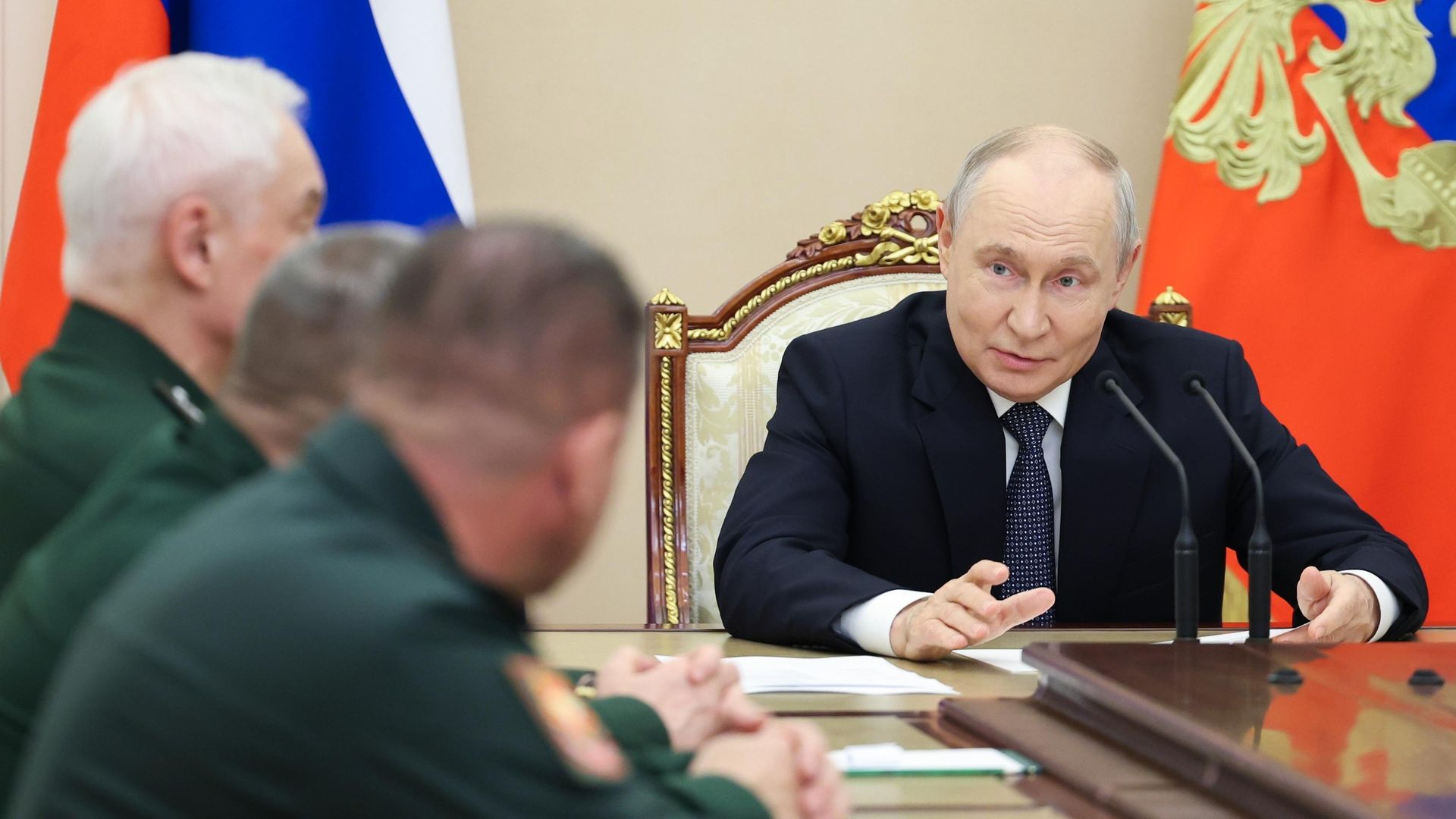 Президент Владимир Путин провел встречу с руководством Министерства обороны Президент Владимир Путин провел встречу с руководством Министерства обороны - РИА Новости, 1920, 05.08.2026