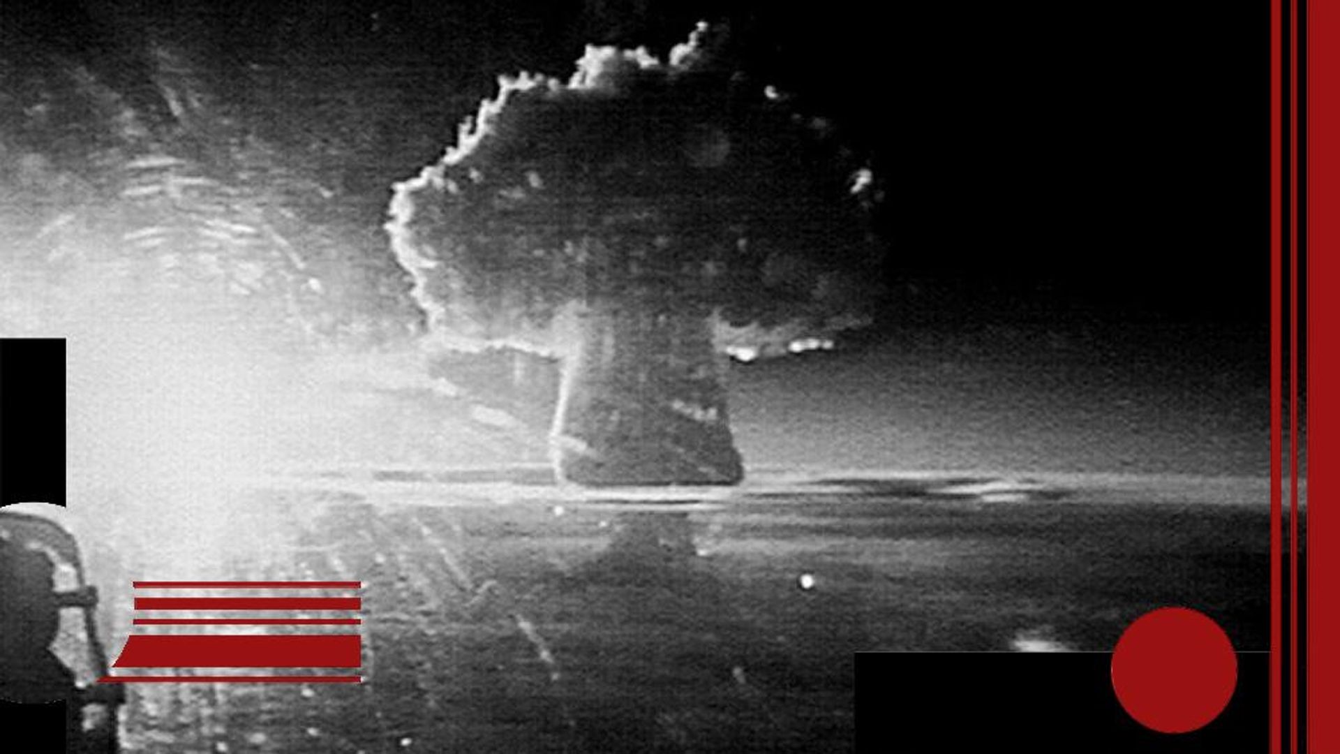 Самый мощный термоядерный взрыв в истории - испытания царь-бомбы 30 октября 1961 года. Кадр кинохроники Самый мощный термоядерный взрыв в истории - испытания царь-бомбы 30 октября 1961 года. Кадр кинохроники - РИА Новости, 1920, 06.08.2026