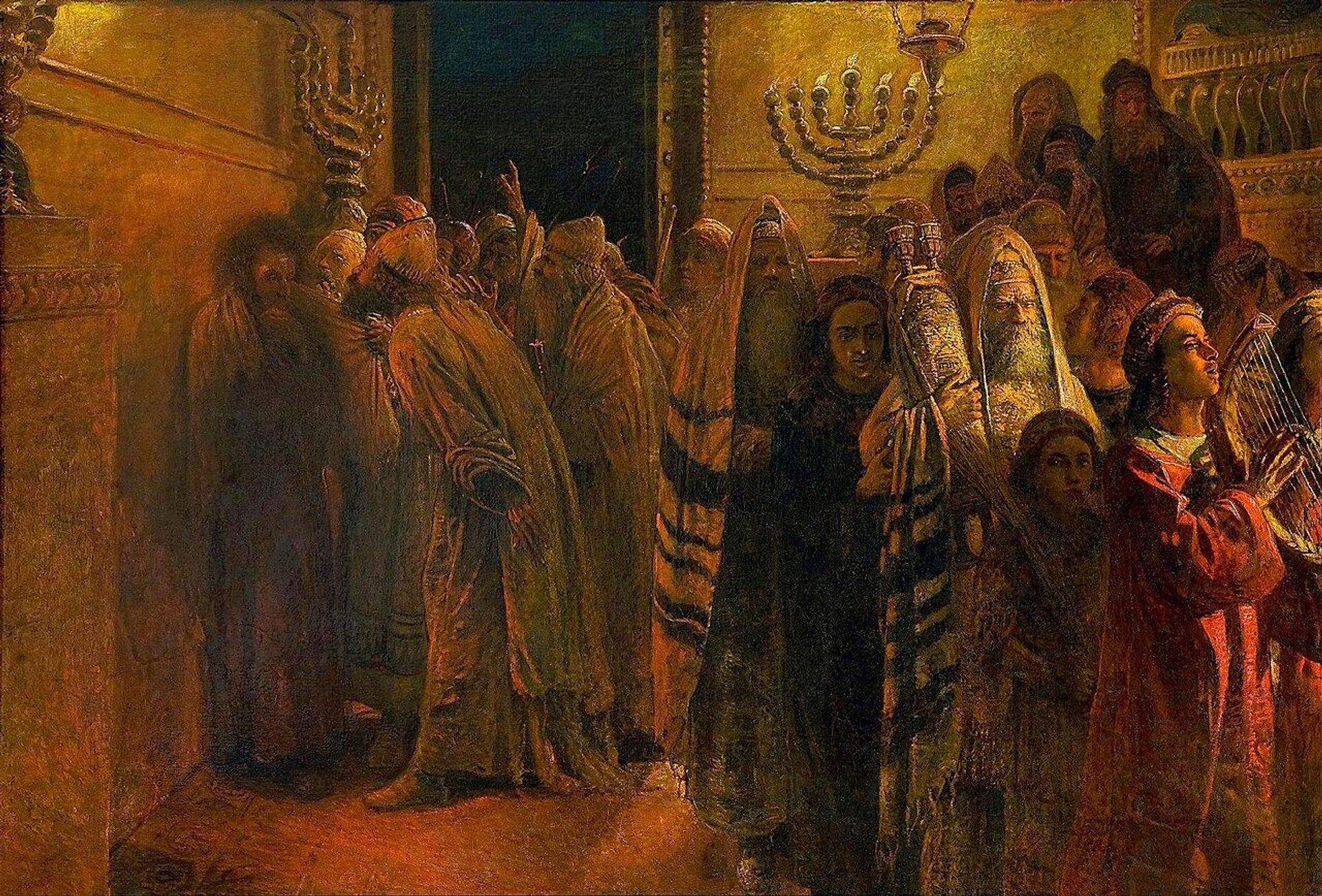 Николай Ге Суд Синедриона. „Повинен смерти“, 1892 год, ГТГ - РИА Новости, 1920, 09.08.2026