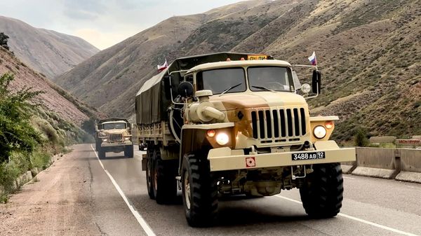 Российские военные прибыли в Киргизию для участия в учениях