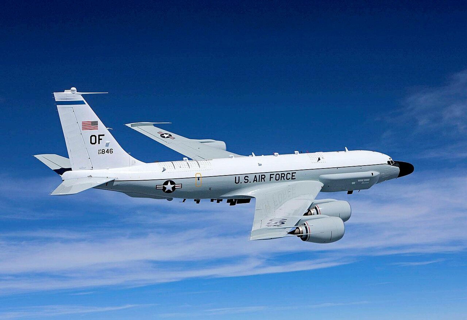 Американский разведывательный самолёт RC-135V Американский разведывательный самолёт RC-135V - РИА Новости, 1920, 23.08.2026