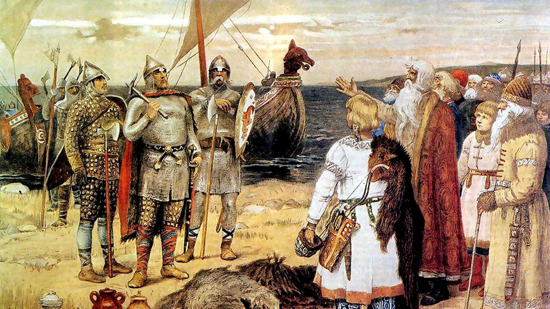 Виктор Васнецов Призвание варягов, 1909 год Виктор Васнецов Призвание варягов, 1909 год - РИА Новости, 1920, 21.09.2026