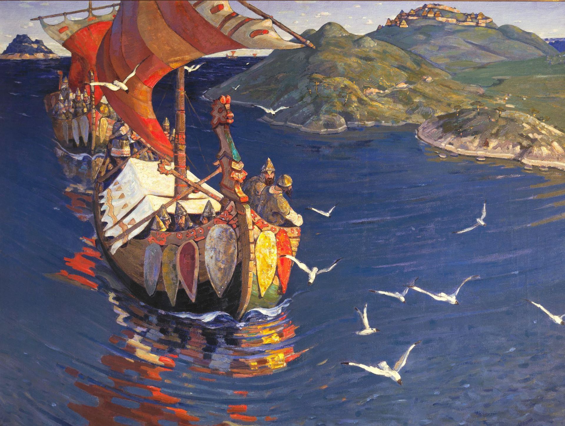 Николай Рерих Заморские гости, 1901 год, ГТГ Николай Рерих Заморские гости, 1901 год, ГТГ - РИА Новости, 1920, 17.09.2026