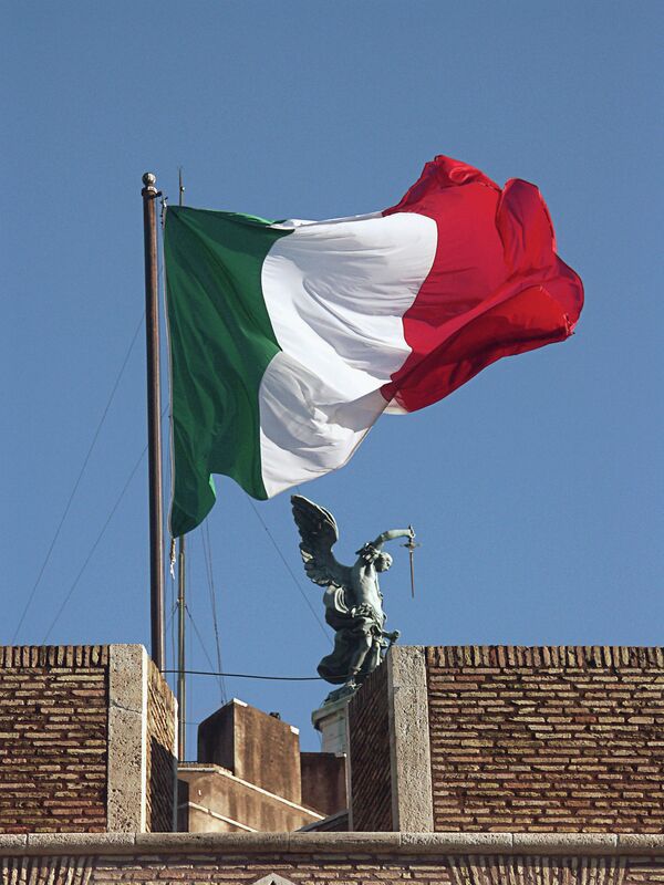 На крыше замка Святого Ангела в Риме