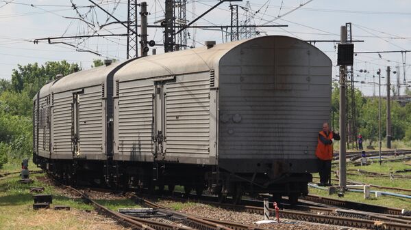 Поезд с телами жертв катастрофы малайзийского лайнера Boeing 777 прибыл в Харьков