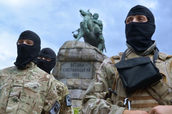Присяга батальона Азов в Киеве