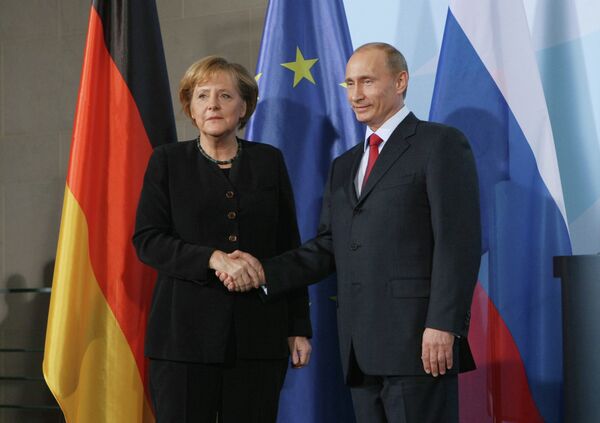 Совместная пресс-конференция В.Путина и А.Меркель