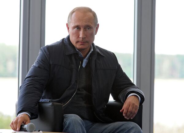В.Путин посетил молодежный форум Селигер-2014