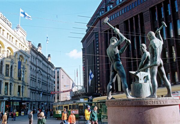 На одной из улиц Хельсинки
