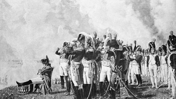 Картина В.Верещагина Наполеон на Бородинских высотах