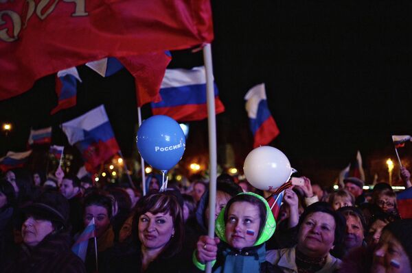 В Севастополе после голосования на референдуме о статусе Крыма В Севастополе после голосования на референдуме о статусе Крыма