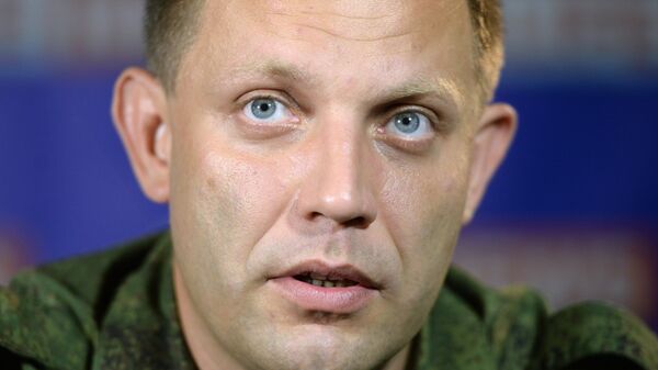 Брифинг премьер-министра ДНР А.Захарченко в Донецке