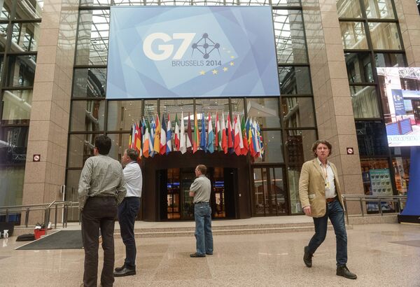 Подготовка к открытию саммита стран G7 Подготовка к открытию саммита стран G7