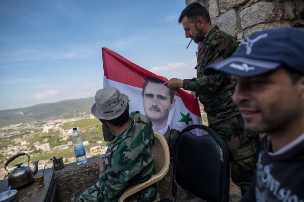 Освобожденная от боевиков крепость Крак де Шевалье в Сирии Освобожденная от боевиков крепость Крак де Шевалье в Сирии