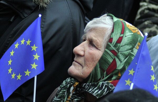 Митинг за евроинтеграцию Украины во Львове