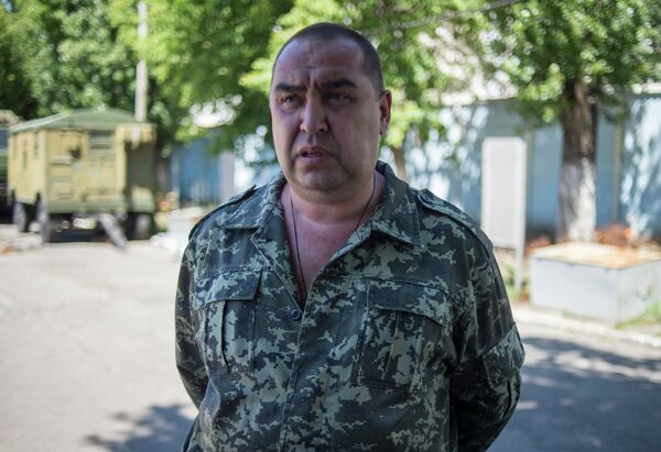 Министр обороны Луганской народной республики Игорь Плотницкий