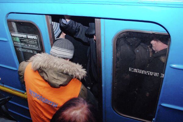 «Трамбовщики» в киевском метрополитене