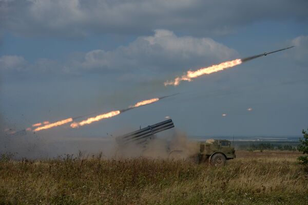 Военные учения на полигоне Чебаркуль