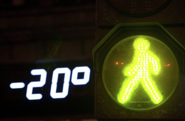 Морозная погода в Москве Морозная погода в Москве