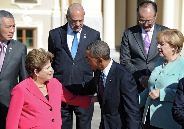 Официальное фотографирование участников саммита G20