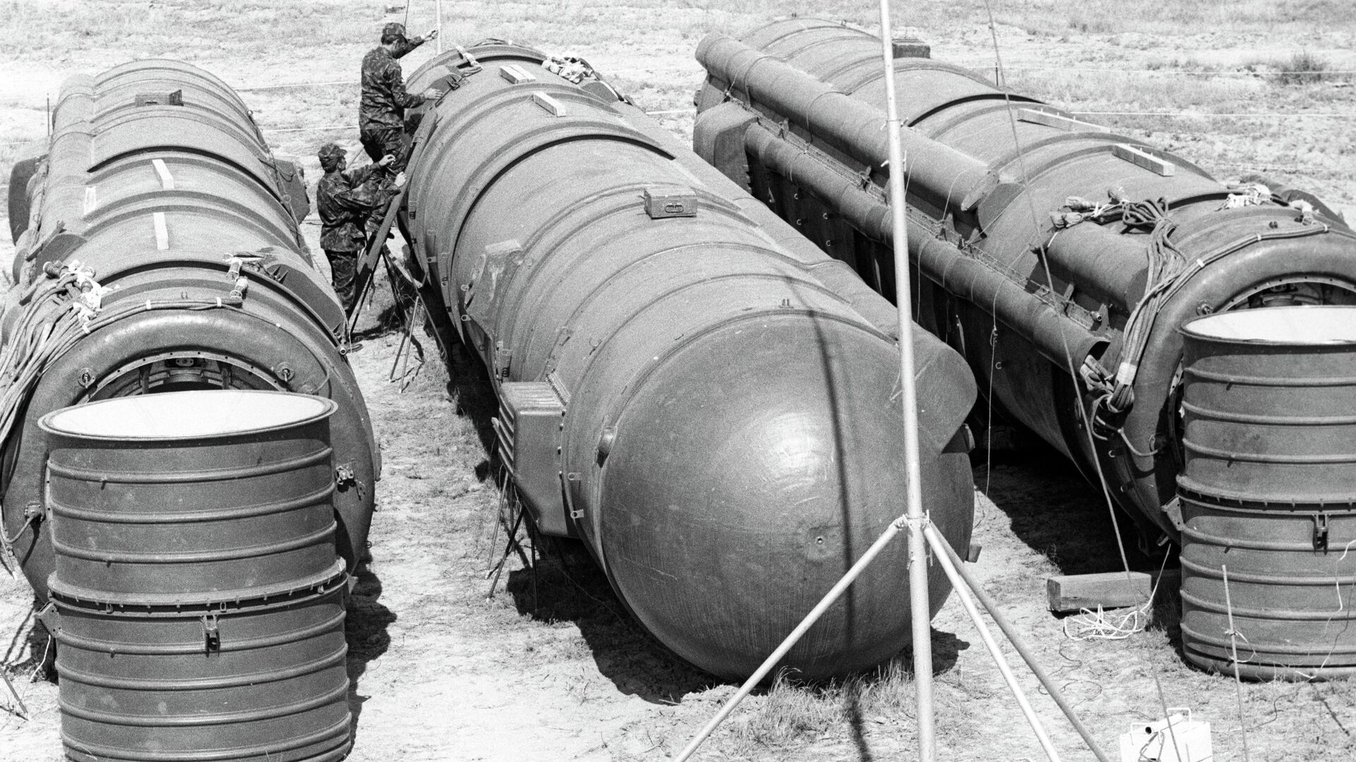 Подготовительные работы перед ликвидацией ракет средней дальности РСД-10 - РИА Новости, 1920, 13.10.2022