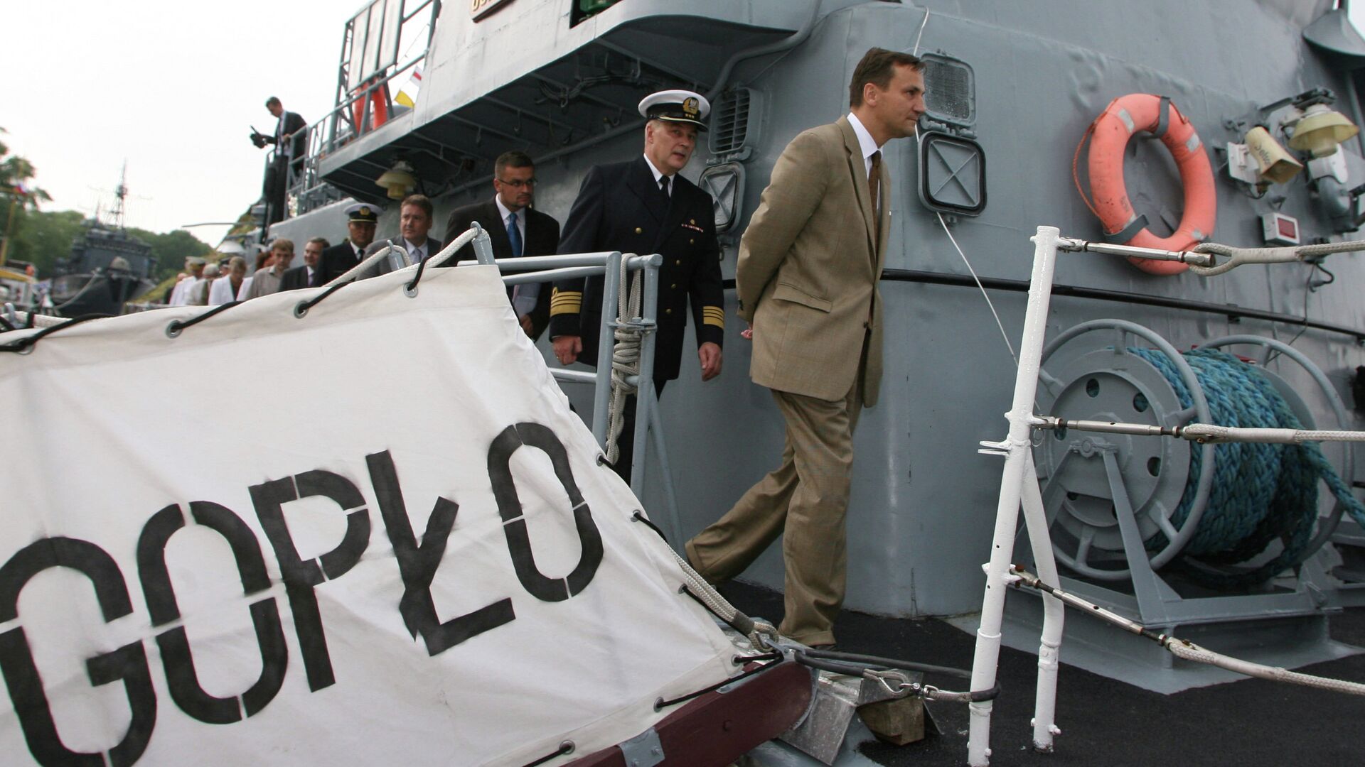 Заход в Балтийск корабля ВМС Польши объединенной группировки НАТО – базового тральщика Гопло - РИА Новости, 1920, 25.09.2025