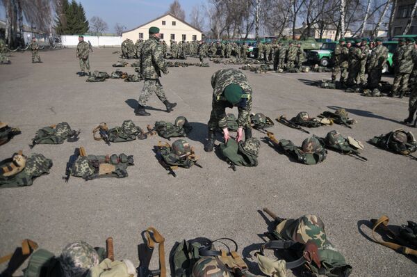 Отправка украинских пограничников на границу с Россией