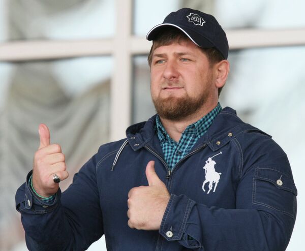 Конные скачки в честь дня рождения В.Путина в Чечне