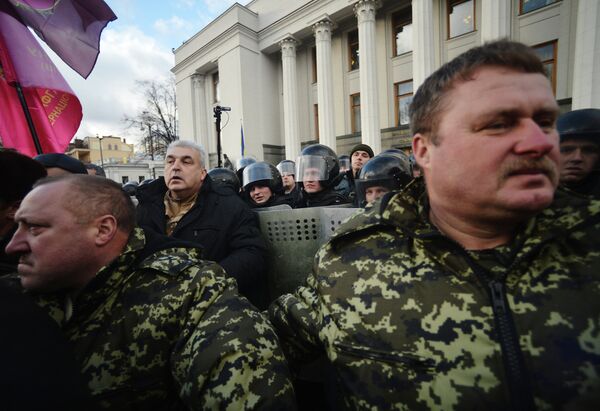 Протестные акции в центре Киева