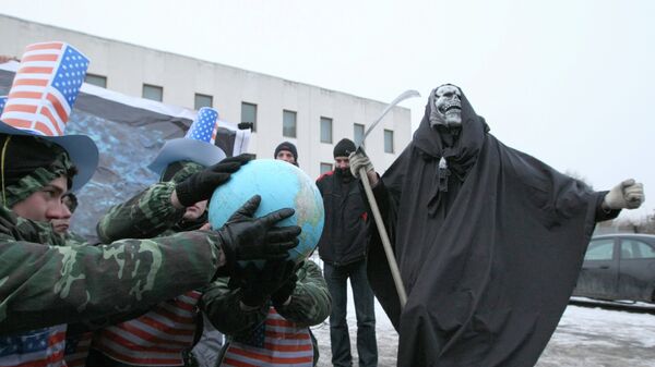 Акция в поддержку сербского народа