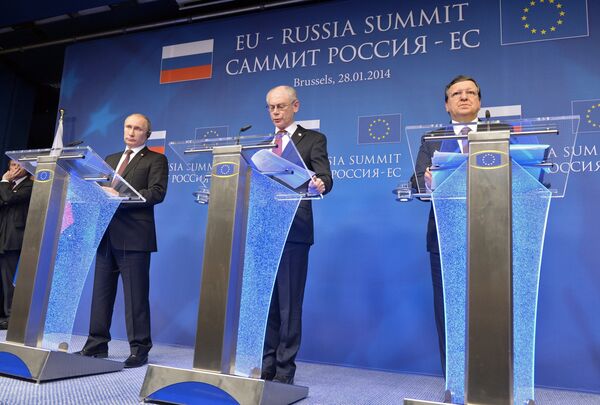 Встреча на высшем уровне Россия – Европейский союз в Брюсселе Встреча на высшем уровне Россия – Европейский союз в Брюсселе
