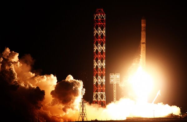 Запуск ракеты-носителя Зенит-2SБ с разгонным блоком ДМ-SLБ и американским телекоммуникационным спутником Intelsat 18