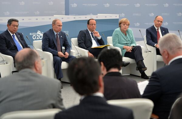 Встреча участников саммита G20 с представителями Business 20 и Labour 20